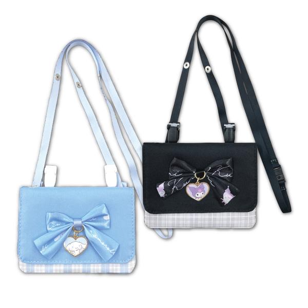 【移動ポケット】サンリオ ビッグリボン付移動ポケット(ショルダーひも付)【メール便】○サンリオキャラクターのかわいいデザインの移動ポケット♪○ビッグリボンにハートのチャームがキュート！○ポケットがない服やバッグにクリップで簡単に取り付けられ...