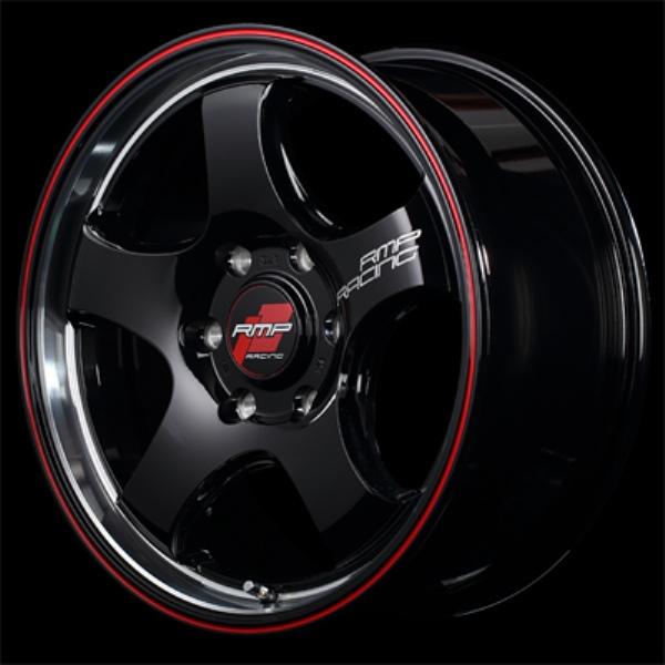MID RMP Racing R05-HC 16インチ 6.5J 6H139.7 +38 B2R BKリムヴァーティカルポリッシュ/REDライン
