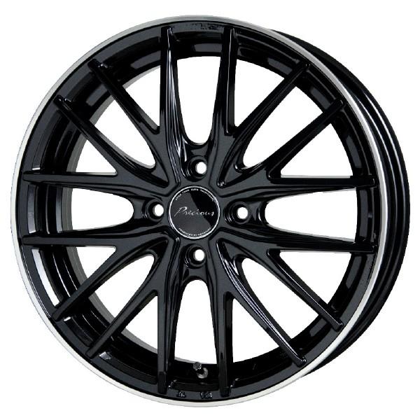 HOT STUFF Precious AST M1 16インチ 6J 4H100 +45 ブラック＆リム 