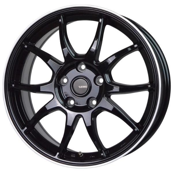 HOT STUFF G・SPEED P-06 17インチ 7J 5H114.3 +38 メタリックブラック 