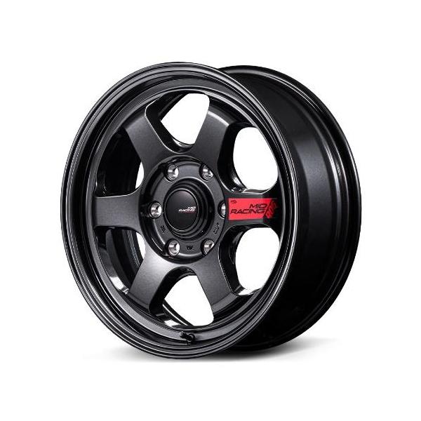 MID Racing R06 17インチx6.5J 6H139.7+38 クリスタルブラック : カー