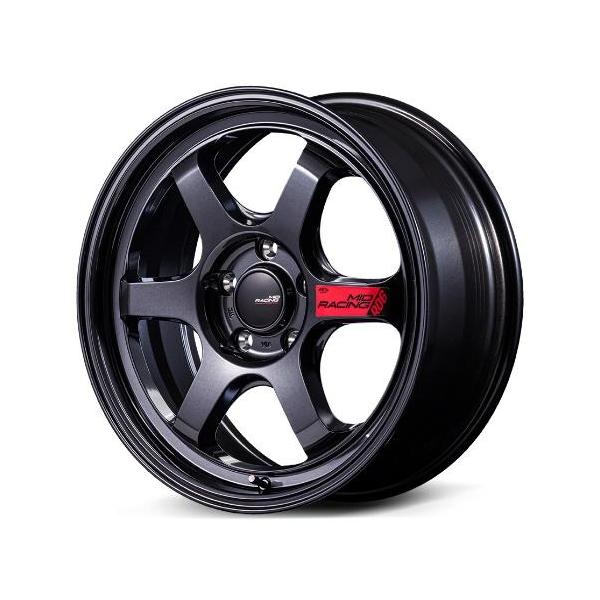車のパーツ タイヤ、ホイール MID Racing R06 18インチx8.5J 5H100+45 クリスタルブラック : カー