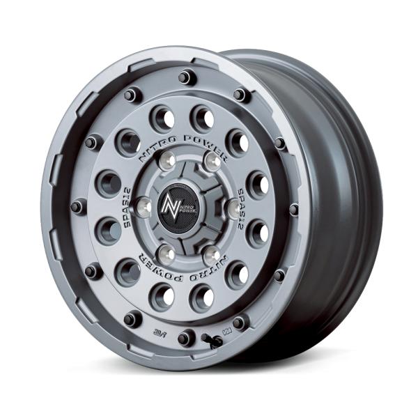 NITRO POWER H12 SHOTGUN TACTICAL EDITION 16インチ 6.5J 6H139.7+38セミグロスコンクリート