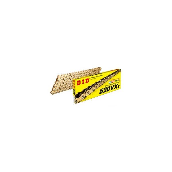D.I.D DID 520VX3-104L ZJ(カシメ) GOLD 4525516321631 大同工業株式