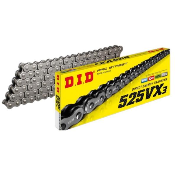 4525516396189 DID 大同工業 チェーン 525VX3 VXシリーズ Xリング ゴールド 106L クリップ HD店