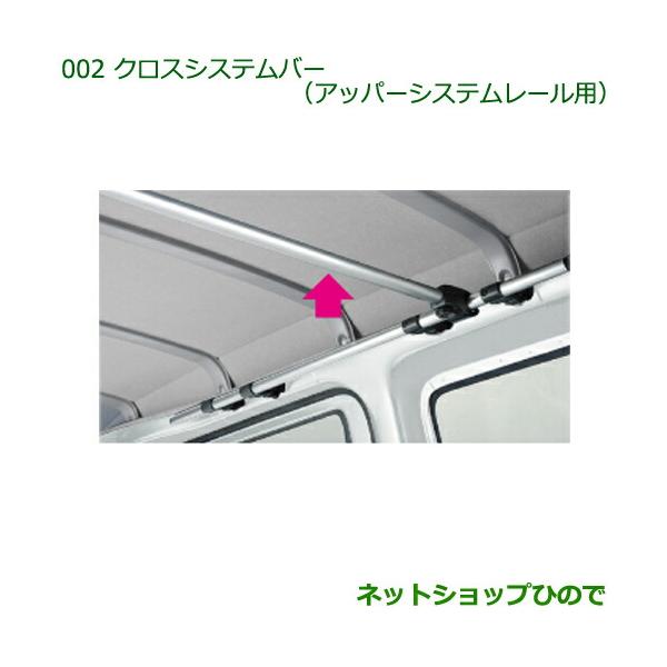 ダイハツ純正　ウェイク　アッパーシステムレール　クロスシステムバー2本　欠品なし ダイハツ純正 アッパーシステムレール クロスシステムバー