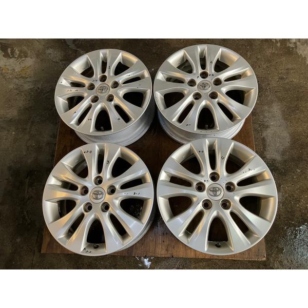 トヨタ TOYOTA 純正 ノア  ZRR75G ホイール アルミ シルバー 16インチ 6J 5穴 4本 114.3 +50 carparts-meiko_001360
