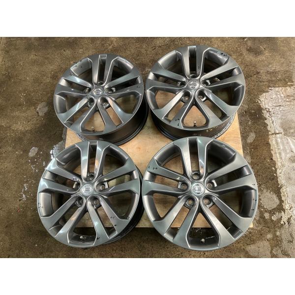 日産 ジューク YF15 F15 NF15 〜 ホイール　17インチ 7J +47 5H 114.3 グレー　4本　傷あり/ 1KA2A / アルミ ホイル ガ