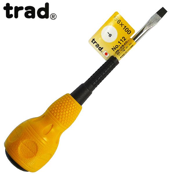 三共コーポレーション trad パワーマイナスドライバー -6×100 No 三共コーポレーション trad パワーマイナスドライバー -6×100 No