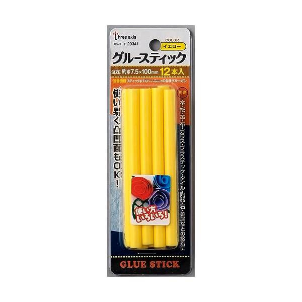 イチネンアクセス グルースティック イエロー 12本組 20341