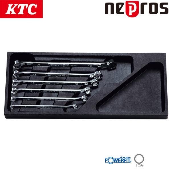 世界的に NTM206 KTC ネプロス 15°めがねレンチセット 6本組