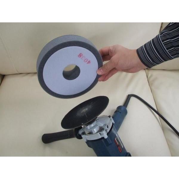 ポリッシャー用バフ4品セットで洗車傷や水垢落しや小キズの磨きの下地処理