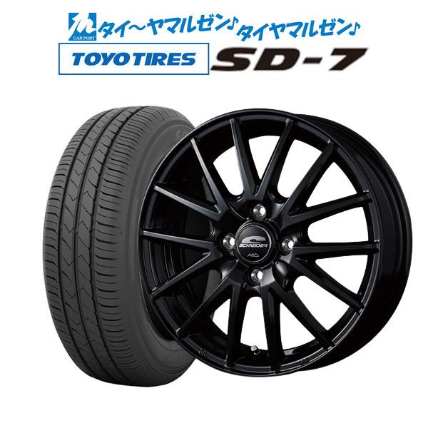 サマータイヤ ホイール4本セット MID シュナイダー SQ27 トーヨー TOYO SD-7  165/70R14