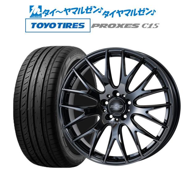 サマータイヤ ホイール4本セット レイズ HOMURA ホムラ 2×9 Plus JET BLACK EDITION III トーヨー プロクセス PROXES