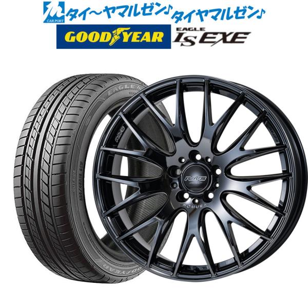 サマータイヤ ホイール4本セット レイズ HOMURA ホムラ 2×9 Plus JET BLACK EDITION III グッドイヤー イーグル LS EX