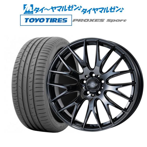 サマータイヤ ホイール4本セット レイズ HOMURA ホムラ 2×9 Plus JET BLACK EDITION III トーヨー プロクセス PROXES