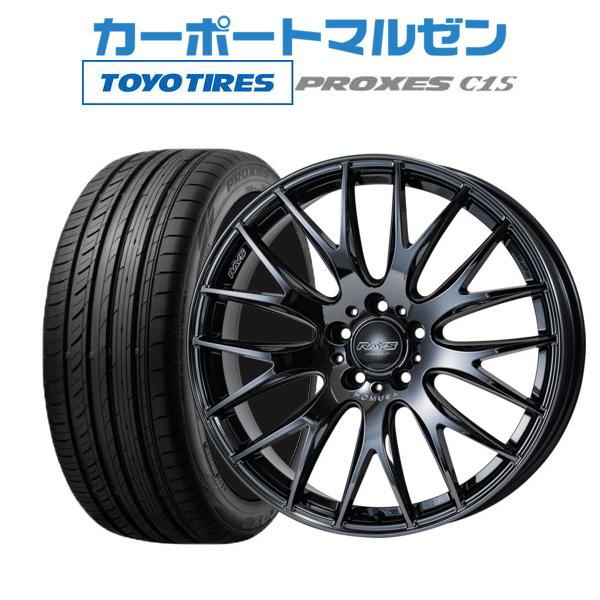 サマータイヤ ホイール4本セット レイズ HOMURA ホムラ 2×9 Plus JET BLACK EDITION III トーヨー プロクセス PROXES