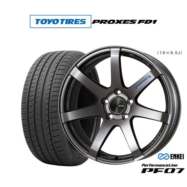 サマータイヤ ホイール4本セット エンケイ PF07 トーヨータイヤ プロクセス PROXES FD1  225/45R19