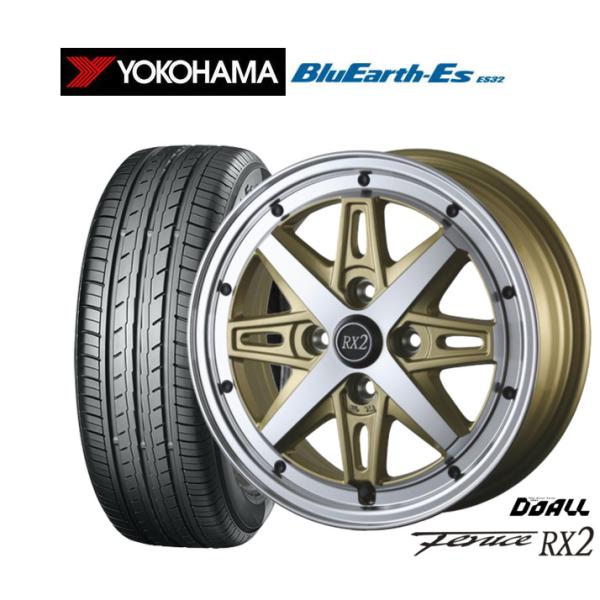 サマータイヤ ホイール4本セット ドゥオール アルジェノン フェニーチェ RX2 ヨコハマ BluEarth-ES ブルーアースイーエス ES32 145/80