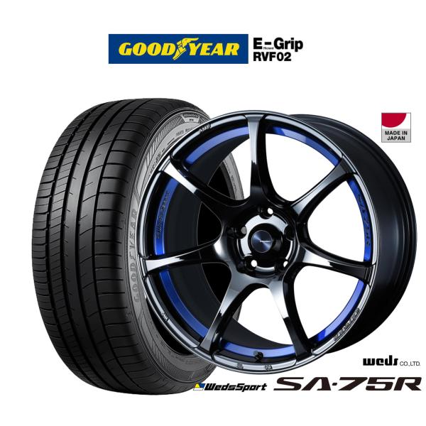 サマータイヤ ホイール4本セット ウェッズ ウェッズスポーツ SA-75R グッドイヤー エフィシエント グリップ RVF02 215/45R18