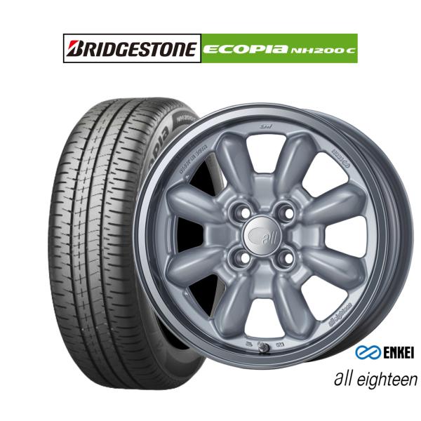 タイヤ ホイール セット ブリヂストン エコピア NH100C 175/60R15インチ 4本 ENKEI（エンケイ） サマータイヤ ホイール4本セット all eighteen