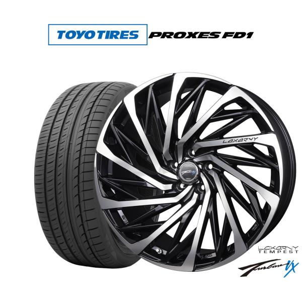 サマータイヤ ホイール4本セット BADX ロクサーニ テンペストタービンVX トーヨー プロクセス PROXES FD1  225/45R19