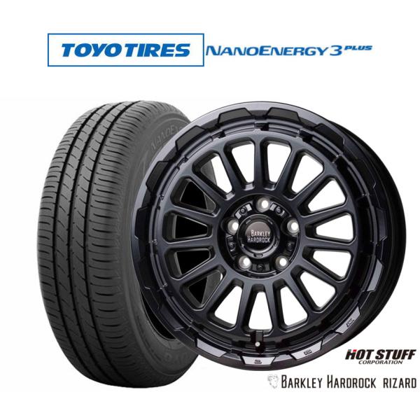サマータイヤ ホイール4本セット ホットスタッフ バークレイハードロック リザード トーヨータイヤ NANOENERGY ナノエナジー 3プラス  225/55