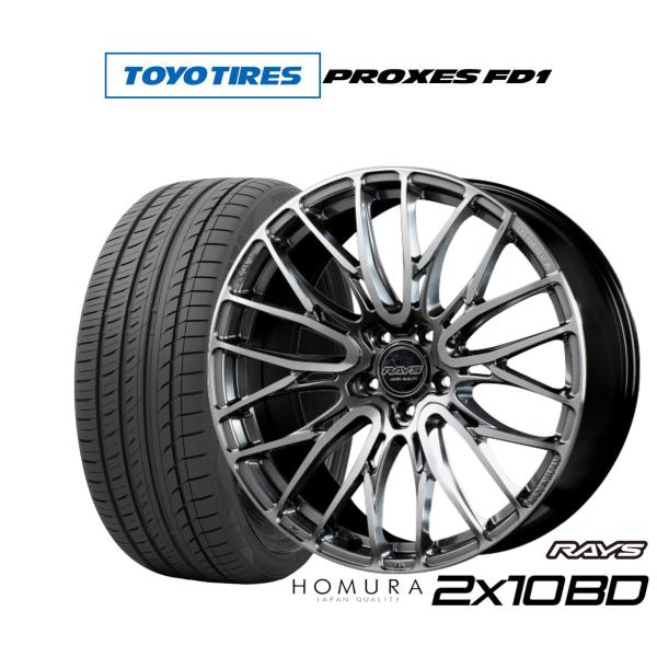 RAYS サマータイヤ ホイール4本セット レイズ HOMURA ホムラ 2×10 BD