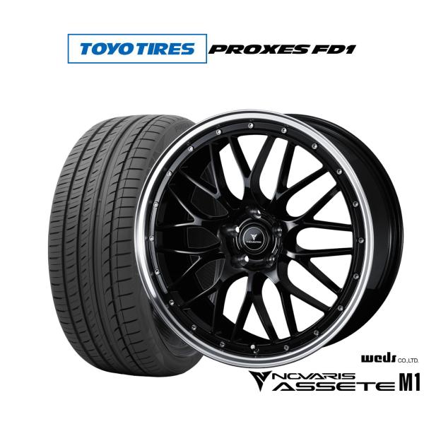 サマータイヤ ホイール4本セット ウェッズ ノヴァリス アセット M1 トーヨータイヤ プロクセス PROXES FD1  225/40R19