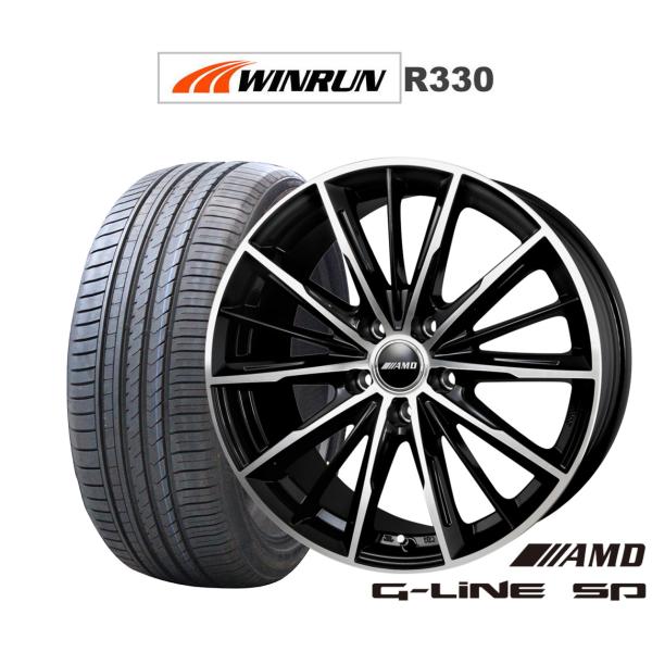 サマータイヤ ホイール4本セット BADX AMD G-Line SP WINRUN ウインラン R330 215/40R18 サマータイヤ ホイール4本セット BADX AMD G-Line SP WINRUN ウインラン R330 215/40R18