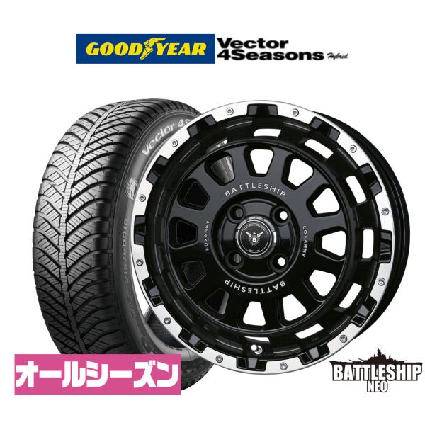 ロクサーニ オールシーズンタイヤ ホイール4本セット BADX バトル