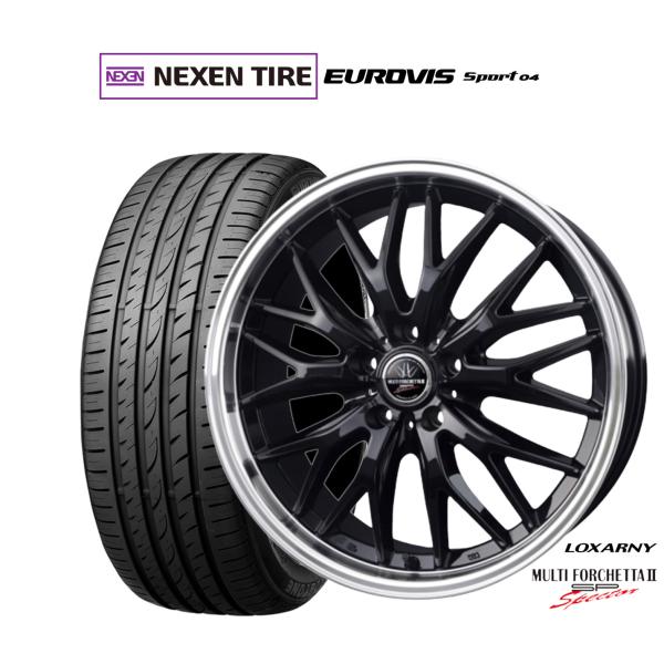 サマータイヤ ホイール4本セット BADX ロクサーニ マルチフォルケッタ２ SP-SPECTOR NEXEN ネクセン ロードストーン ユーロビズ Sport
