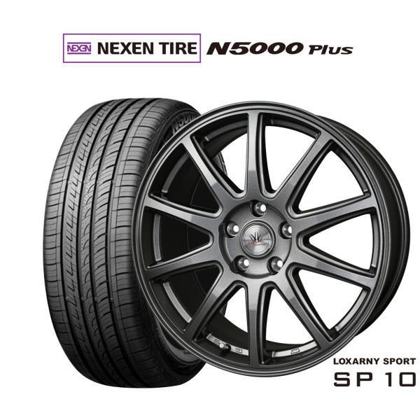 サマータイヤ ホイール4本セット BADX ロクサーニスポーツ SP10 NEXEN ネクセン ロードストーン N5000 Plus 225/55R18
