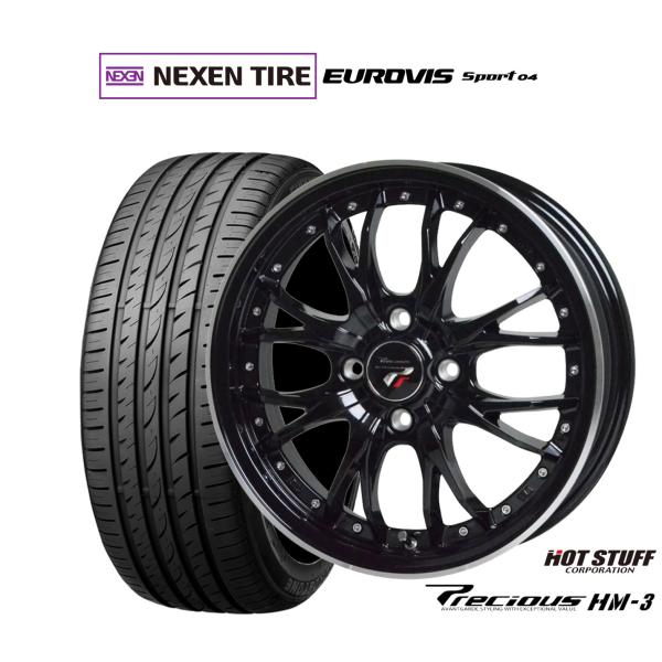 サマータイヤ ホイール4本セット ホットスタッフ プレシャス HM-3 NEXEN ネクセン ロードストーン ユーロビズ Sport 04 205/45R17