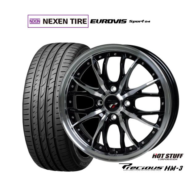 サマータイヤ ホイール4本セット ホットスタッフ プレシャス HM-3 NEXEN ネクセン ロードストーン ユーロビズ Sport 04 205/45R17