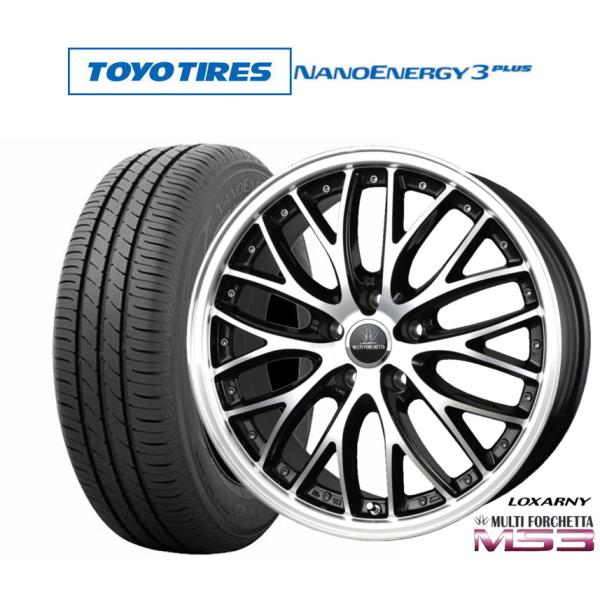 サマータイヤ ホイール4本セット BADX ロクサーニ マルチフォルケッタ MS3 トーヨータイヤ NANOENERGY ナノエナジー 3プラス  215/45