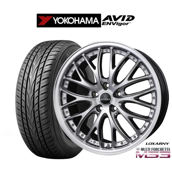 サマータイヤ ホイール4本セット BADX ロクサーニ マルチフォルケッタ MS3 ヨコハマ AVID エンビガー (S321) 225/50R18