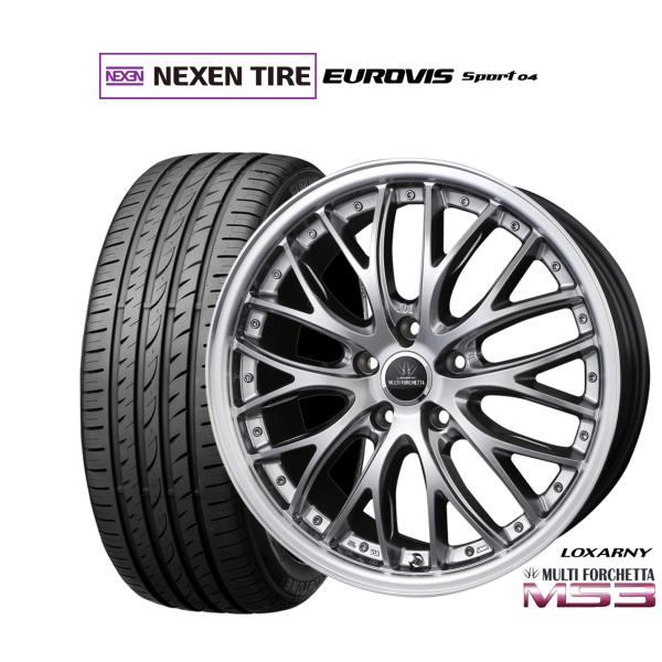 サマータイヤ ホイール4本セット BADX ロクサーニ マルチフォルケッタ MS3 NEXEN ネクセン ロードストーン ユーロビズ Sport 04 225/