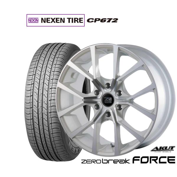 サマータイヤ ホイール4本セット アクト AKUT ゼロブレイク フォース NEXEN ネクセン CP672 215/60R17