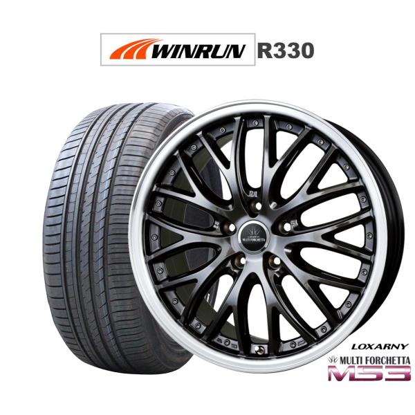 サマータイヤ ホイール4本セット BADX ロクサーニ マルチフォルケッタ MS3 WINRUN ウインラン R330 225/45R19