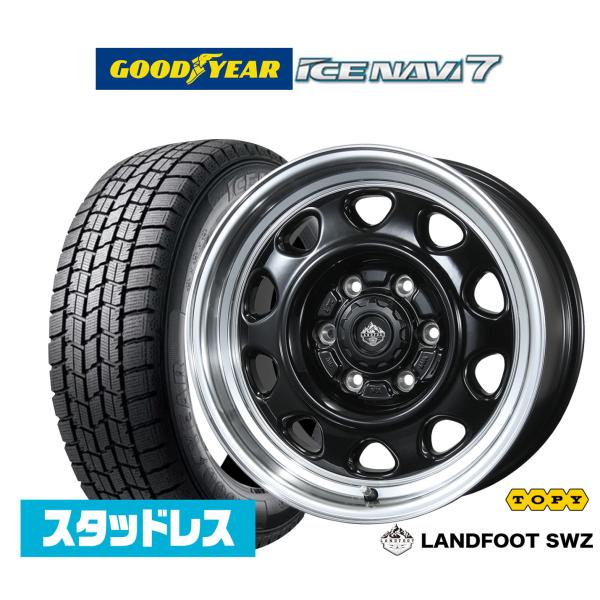 2025年製】スタッドレスタイヤ ホイール4本セット トピー ランドフット