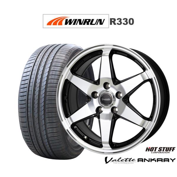 サマータイヤ ホイール4本セット ホットスタッフ ヴァレット アンクレイ WINRUN ウインラン R330 195/45R17