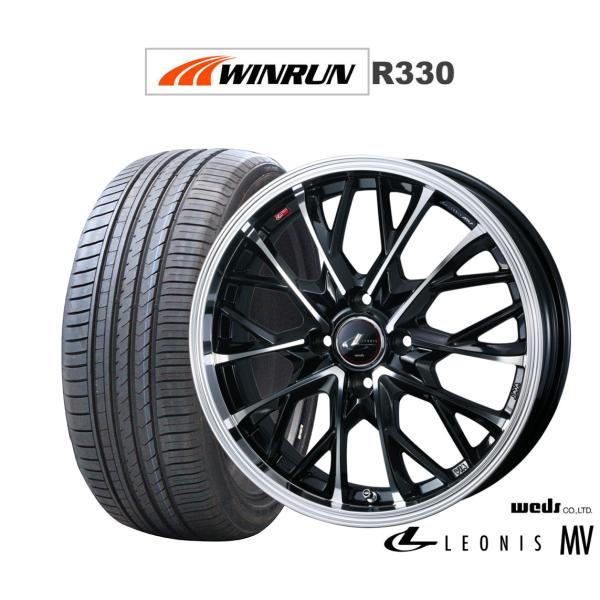 サマータイヤ ホイール4本セット ウェッズ レオニス MV WINRUN ウインラン R330 195/45R17