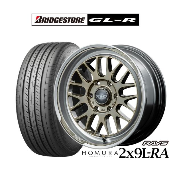 4個口　1/4 ブリヂストン 215/60R17 タイヤ・ホイールセット RAYS サマータイヤ ホイール4本セット レイズ HOMURA ホムラ 2×9 L-RA