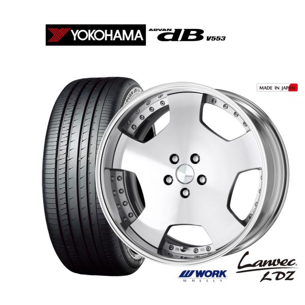 サマータイヤ ホイール4本セット ワーク ランベック LDZ ヨコハマ ADVAN アドバン dB(V553) 225/45R19