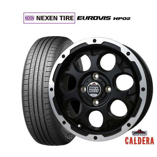 サマータイヤ ホイール4本セット BADX ロックケリー ROCK KELLY カルデラ(4-100) NEXEN ネクセン ロードストーン ユーロビズ HP0