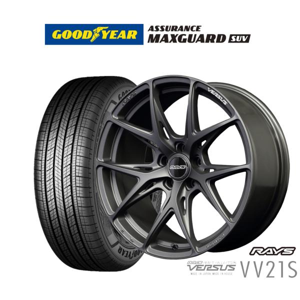サマータイヤ ホイール4本セット レイズ ベルサス VV21S グッドイヤー アシュアランス マックスガード SUV 225/50R18