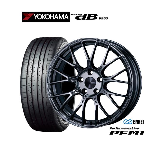 サマータイヤ ホイール4本セット エンケイ PFM1 ヨコハマ ADVAN アドバン dB(V553) 225/50R18
