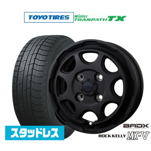 スタッドレスタイヤ ホイール4本セット BADX ロックケリー ROCK KELLY 