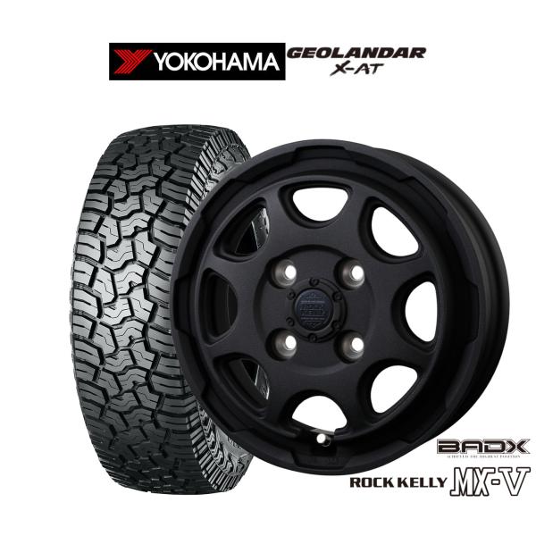 サマータイヤ ホイール4本セット BADX ロックケリー ROCK KELLY MX-V ヨコハマ GEOLANDAR ジオランダー X-AT (G016) 1